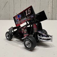 2022 #15 SAGE / CARQUEST SPRINT CAR - DONNY SCHATZ 1:50 SCALE DIECAST - CHROME - TEAM EXECUTIVE