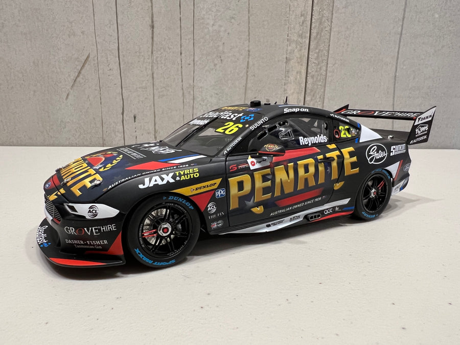 David Reynolds - Penrite Racing #26 Ford Mustang GT - 2022 Repco Supercars Championship Season - 1:18 Scale Diecast Model - AUTHENTIC COLLECTABLES