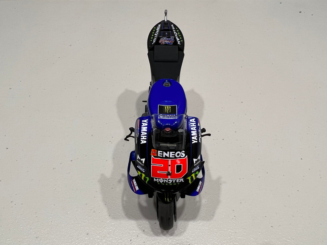 FABIO QUARATAGO 2021 YAMAHA YZR M1 MONSTER ENERGY YAMAHA 1:12 MOTOGP WORLD CHAMPION DIECAST MODEL