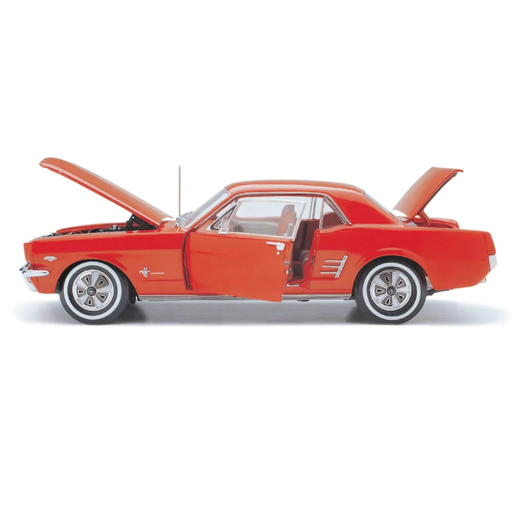 1966 Pony Mustang Signal Flare Red 1:18 Scale Diecast Model