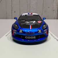 Alpine A110 Rally No.46 2nd R-GT Rally Monte Carlo 2022 - Manu Guigou - Kévin Bronner - 1:43 Scale Resin Model Car - Spark