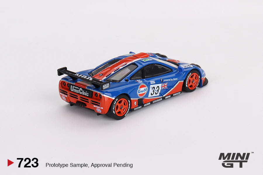 1995 Le Mans 24 Hr - #24 Gulf Racing McLaren F1 GTR - 1:64 Scale Diecast Model - MINI GT
