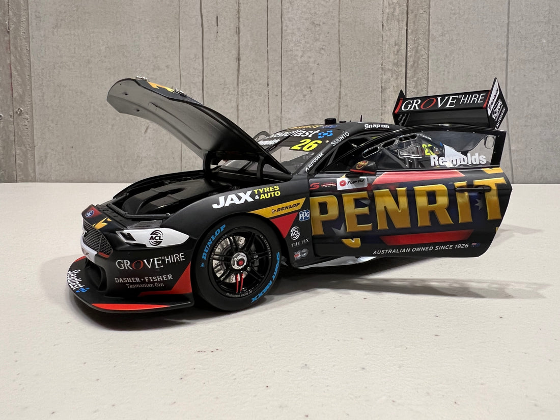 David Reynolds - Penrite Racing #26 Ford Mustang GT - 2022 Repco Supercars Championship Season - 1:18 Scale Diecast Model - AUTHENTIC COLLECTABLES