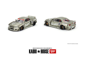 Nissan Skyline R34 GTR - Kaido Works V4 - 1:64 Scale Diecast Model - KaidoHouse