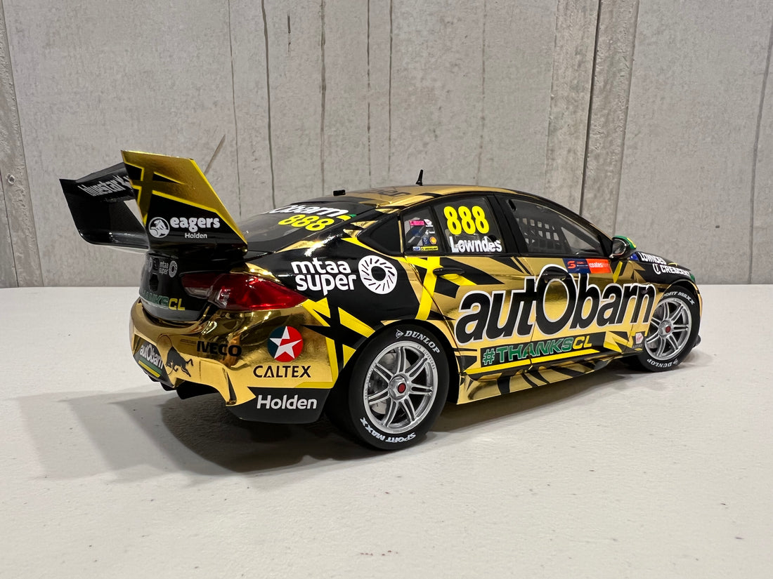 HOLDEN ZB COMMODORE AUTOBARN LOWNDES RACING #888 - LOWNDES - 2018 NEWCASTLE 500  "LOWNDES FINAL RACE" - 1:18 SCALE DIECAST MODEL - BIANTE - RRP $319 NOW $279