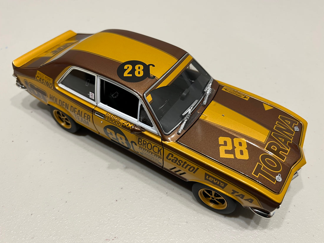 HOLDEN LJ XU-1 TORANA 1972 BATHURST WINNER 50TH ANNIVERSARY GOLD LIVERY 1:18 DIECAST MODEL