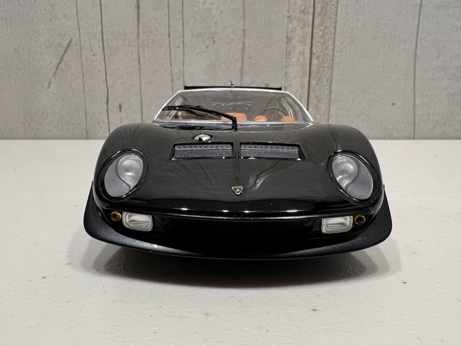 Lamborghini Miura SVR - Black/Gold - 1:18 Scale Diecast Model Car -Kyosho