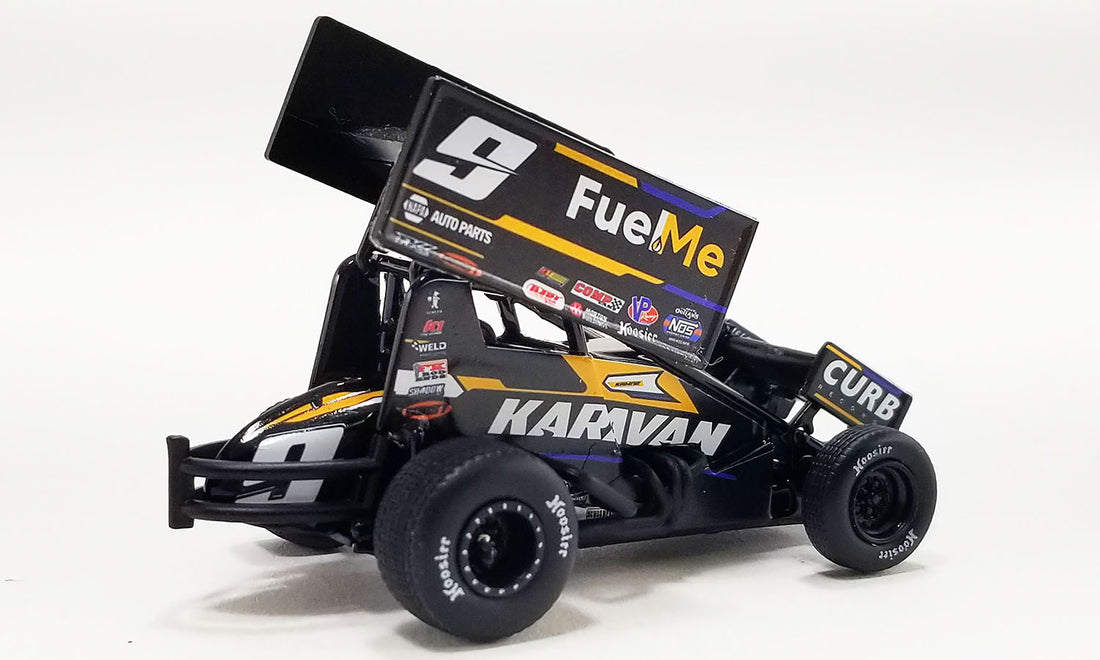 *PRE-ORDER* 2023 #9 FUEL ME/ KARAVAN SPRINT CAR - KASEY KAHNE - 1:50 SCALE DIECAST MODEL