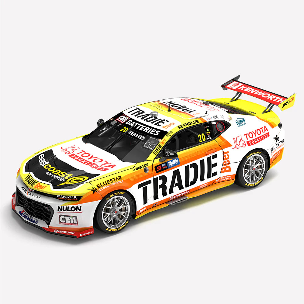 *PRE-ORDER* David Reynolds - Tradie Beer Racing #20 Chevrolet Camaro ZL1 - 2024 Supercars Championship Season - 1:43 Scale Diecast Model - AUTHENTIC COLLECTABLES