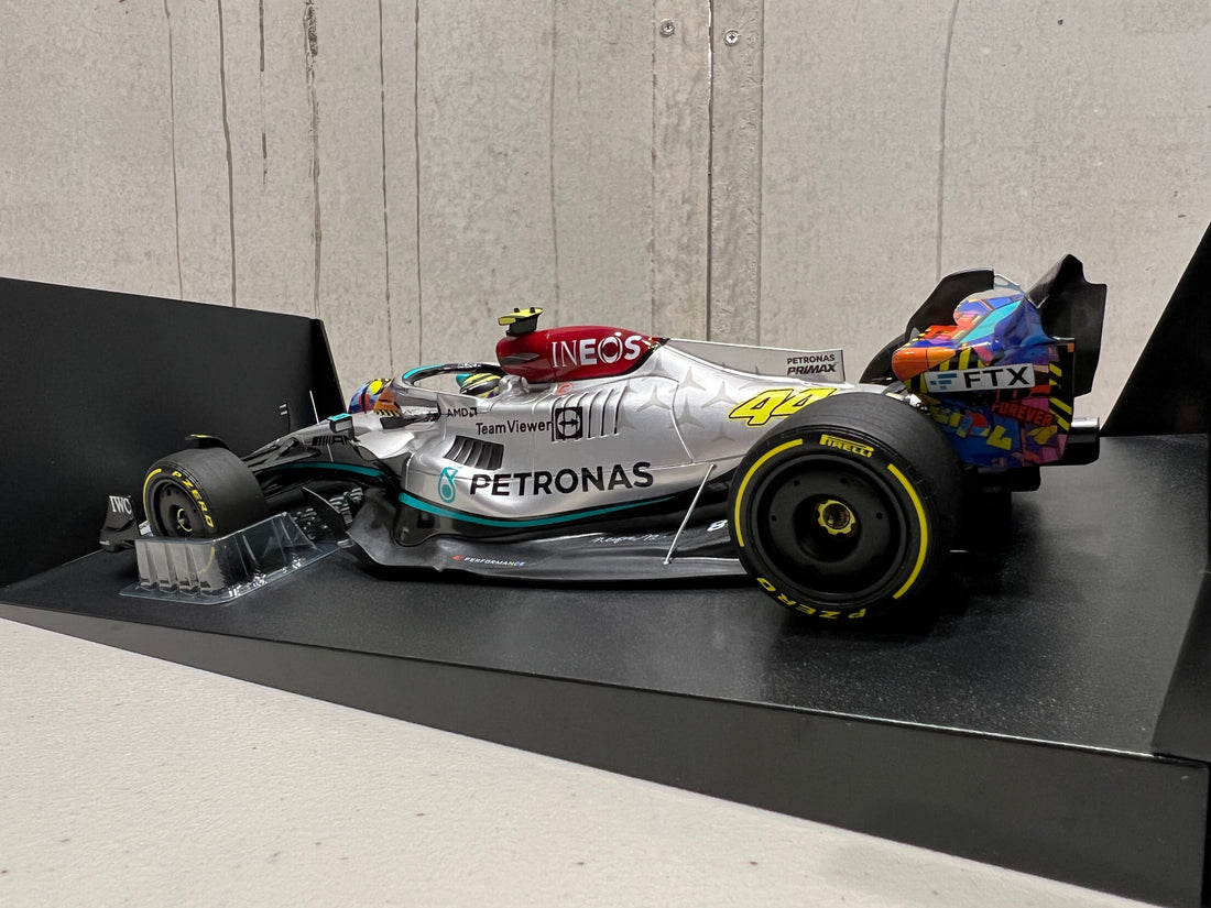 MINICHAMPS 1/18 MERCEDES Amg Petronas F1 Lewis Hamilton Monaco Gp 2022 MINICHAMPS 1/18 MERCEDES Amg Petronas F1 Lewis Hamilton Monaco Gp 2022