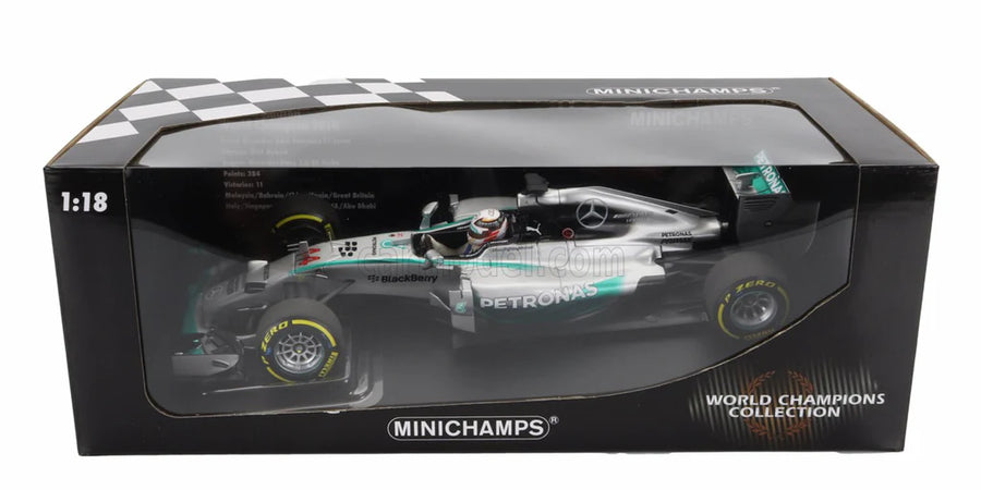 Lewis Hamilton - 2014 World Champion - Mercedes-AMG W05 - 1:18 Scale model - Minichamps