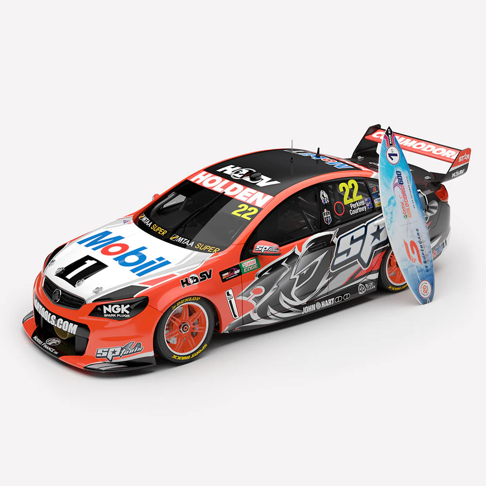 *PRE-ORDER* James Courtney / Jack Perkins - First Supercars Win For Jack Perkins - Holden Racing Team #22 Holden VF Commodore Supercar - 2015 Castrol Gold Coast 600 Race 27 Winner - 1:18 Scale Diecast Model - Authentic Collectables