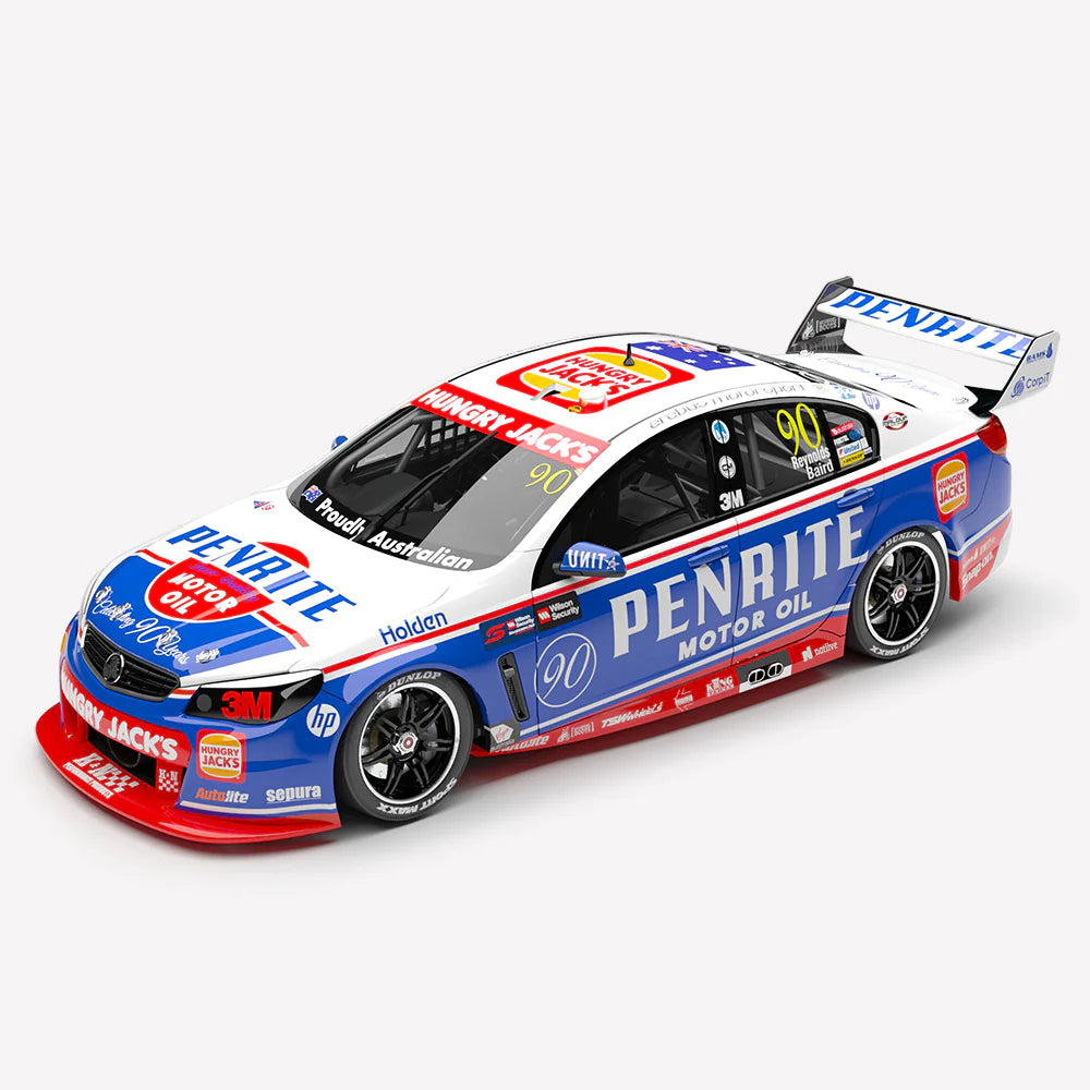 David Reynolds / Craig Baird - Erebus Motorsport #90 Holden VF Commodore - 2016 Sandown 500 Retro Round - 1:43 Scale Diecast Model - AUTHENTIC COLLECTABLES