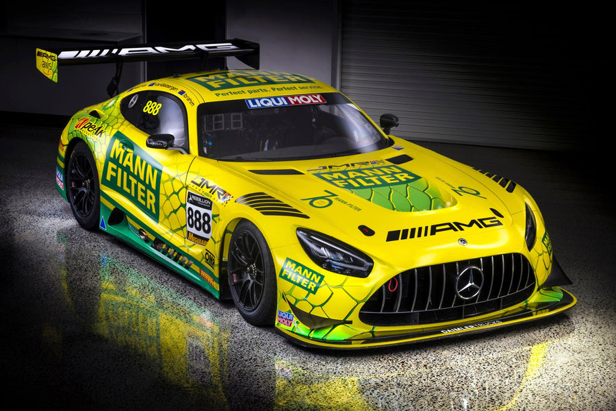 MERCEDES-AMG GT3 - 2022 BATHURST  12-HOUR - TRIPLE EIGHT RACE  ENGINEERING #888 - FEENEY/VAN  GISBERGEN/IBRAHIM - 3RD PLACE - 1:18 SCALE