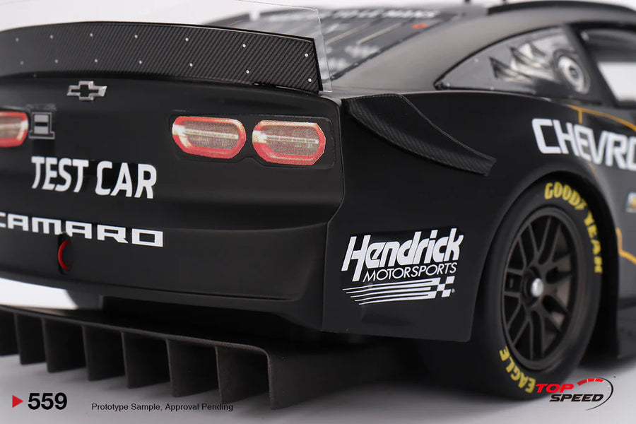 *PRE-ORDER* NASCAR Next Gen Garage 56 Chevrolet Camaro ZL1 #24 Hendrick Motorsports Test Car - 1:18 Scale Model - TSM