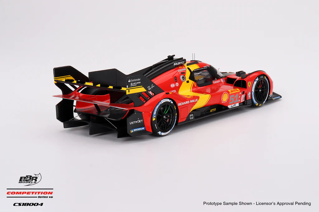 2023 WEC 6 Hr of Spa 3rd Place - #51 Ferrari 499P - 1:18 Scale Model - BBR