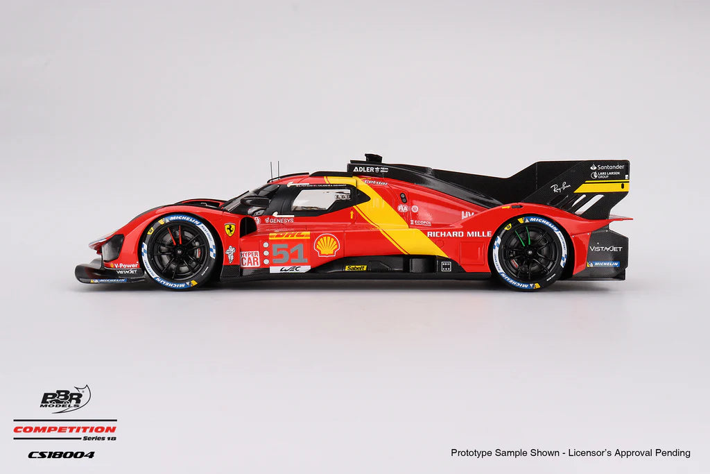 2023 WEC 6 Hr of Spa 3rd Place - #51 Ferrari 499P - 1:18 Scale Model - BBR