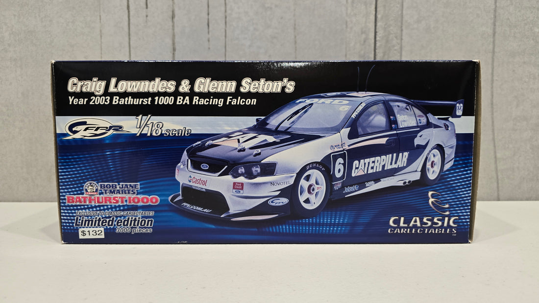 CRAIG LOWNDES - GLENN SETON'S YEAR 2003 FPR BA RACING FALCON - 1:18 DIECAST MODEL - CLASSIC CARLECTABLES