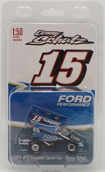 DONNY SCHATZ 2024 CARQUEST SPRINT CAR #15 - 1:50 SPRINT CAR DIECAST MODEL