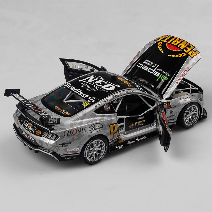 Matthew Payne - Penrite Racing #19 Ford Mustang GT - 2024 ITM Taupo Super400 Native Livery - 1:18 Scale Diecast Model - Authentic Collectables