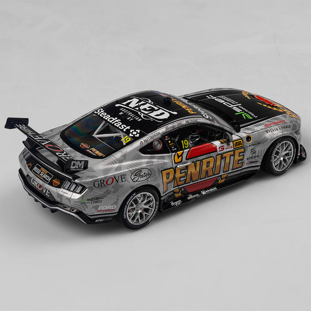 Matthew Payne - Penrite Racing #19 Ford Mustang GT - 2024 ITM Taupo Super400 Native Livery - 1:18 Scale Diecast Model - Authentic Collectables