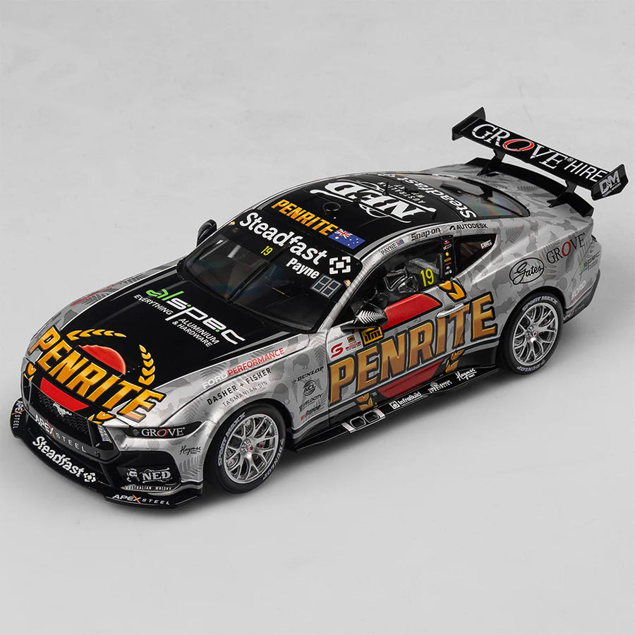 Matthew Payne - Penrite Racing #19 Ford Mustang GT - 2024 ITM Taupo Super400 Native Livery - 1:18 Scale Diecast Model - Authentic Collectables