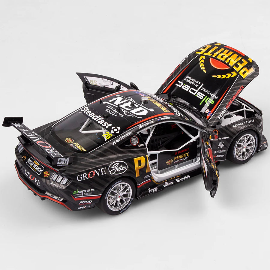 Richie Stanaway - Penrite Racing #26 Ford Mustang GT - 2024 Supercars Championship Season - 1:18 Scale Diecast Model - AUTHENTIC COLLECTABLES