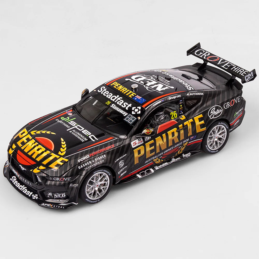 Richie Stanaway - Penrite Racing #26 Ford Mustang GT - 2024 Supercars Championship Season - 1:18 Scale Diecast Model - AUTHENTIC COLLECTABLES