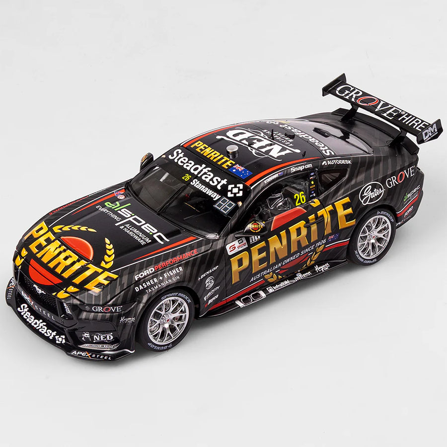 Richie Stanaway - Penrite Racing #26 Ford Mustang GT - 2024 Supercars Championship Season - 1:18 Scale Diecast Model - AUTHENTIC COLLECTABLES