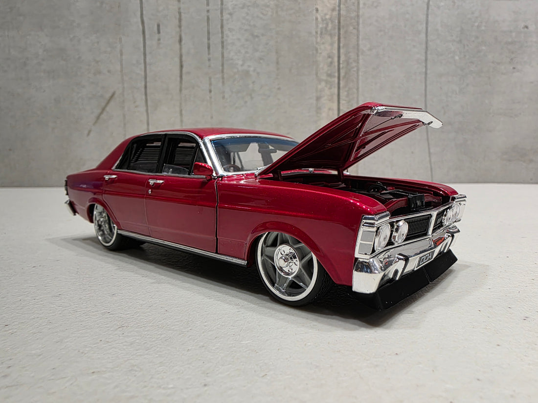 XY Ford Falcon - Candy Red - 1:24 Scale Diecast Model - DDA
