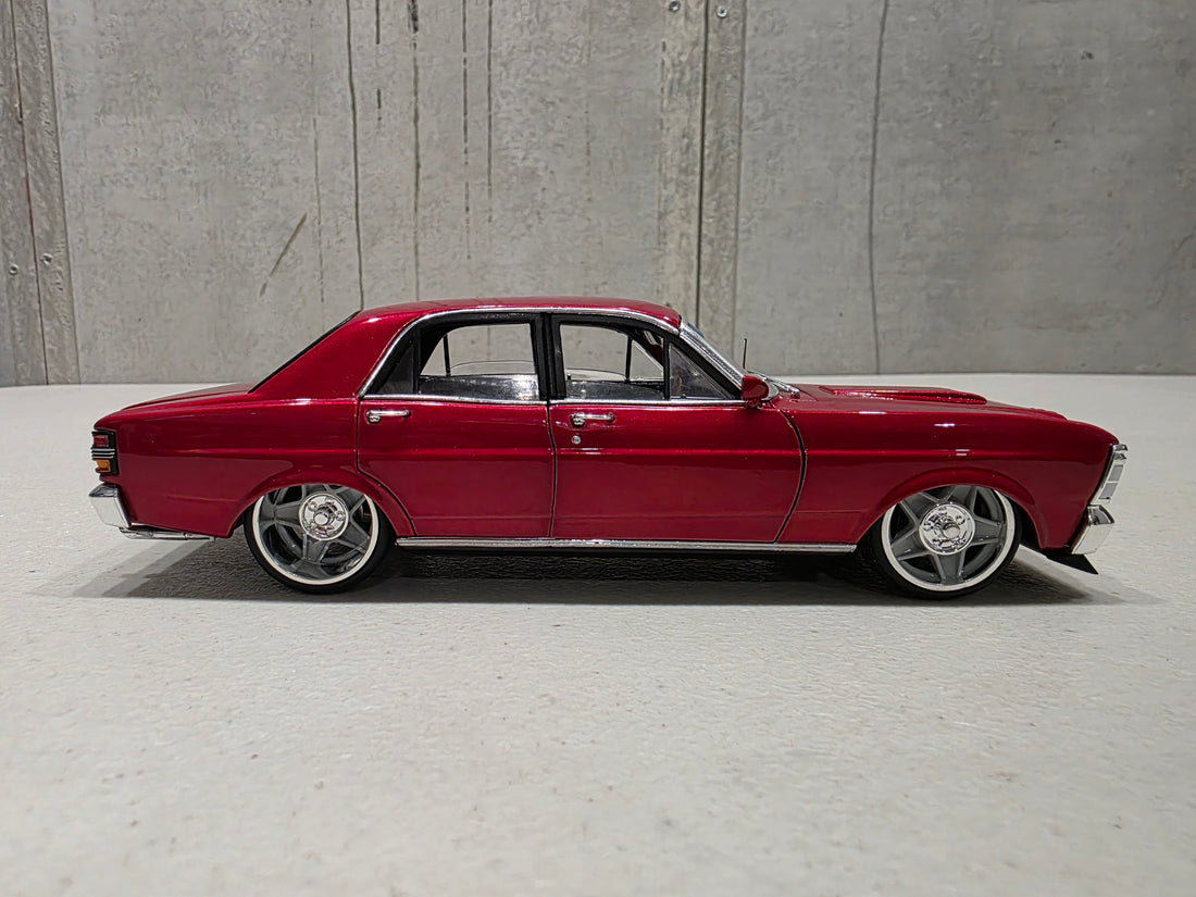 XY Ford Falcon - Candy Red - 1:24 Scale Diecast Model - DDA