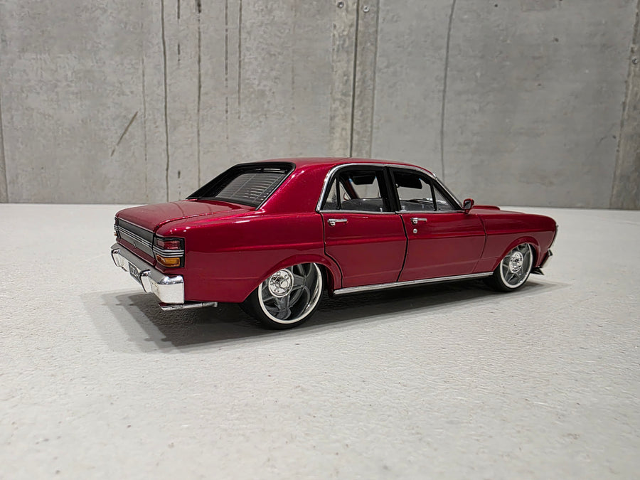XY Ford Falcon - Candy Red - 1:24 Scale Diecast Model - DDA