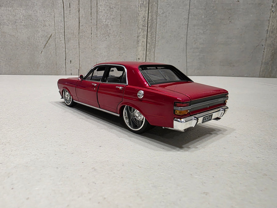 XY Ford Falcon - Candy Red - 1:24 Scale Diecast Model - DDA