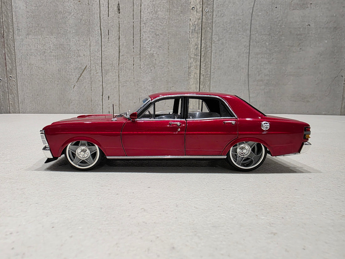 XY Ford Falcon - Candy Red - 1:24 Scale Diecast Model - DDA