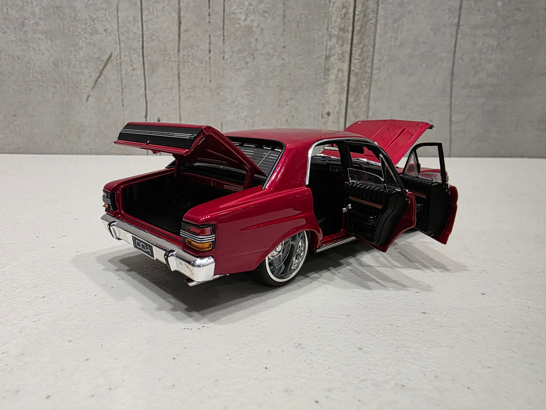 XY Ford Falcon - Candy Red - 1:24 Scale Diecast Model - DDA