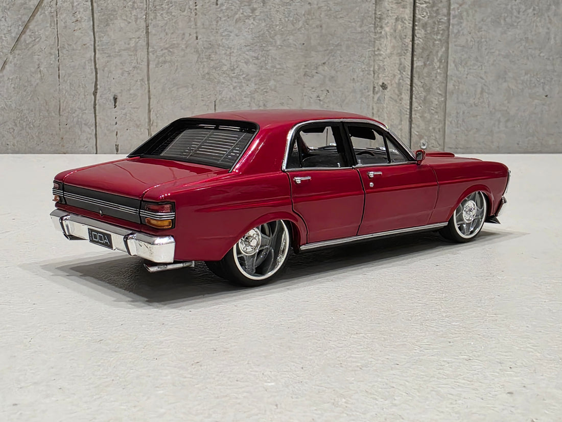 XY Ford Falcon - Candy Red - 1:24 Scale Diecast Model - DDA