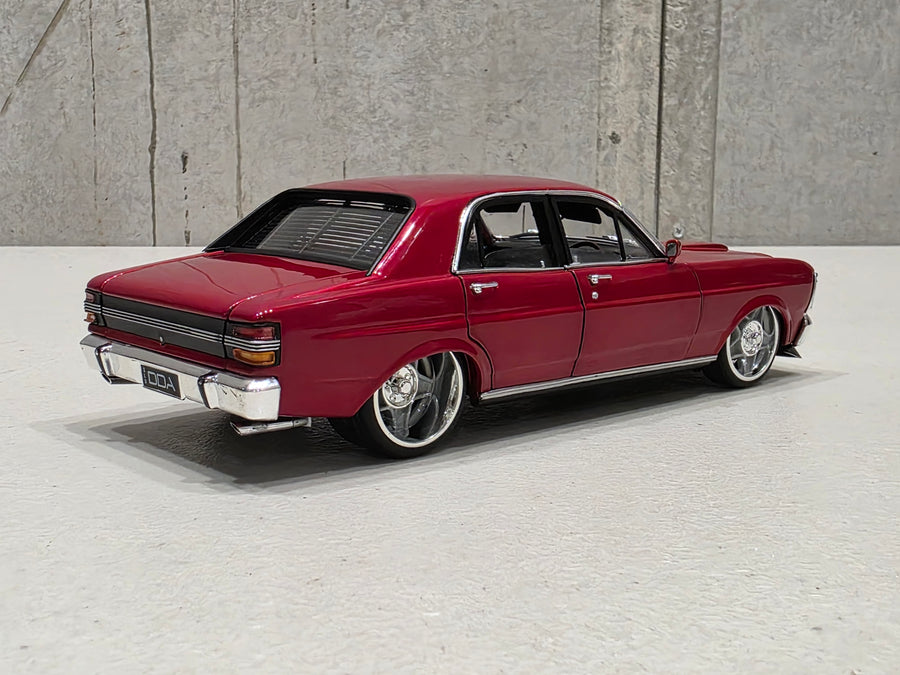 XY Ford Falcon - Candy Red - 1:24 Scale Diecast Model - DDA
