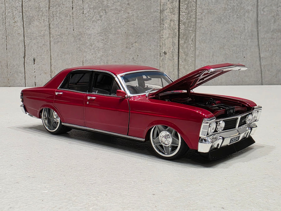 XY Ford Falcon - Candy Red - 1:24 Scale Diecast Model - DDA
