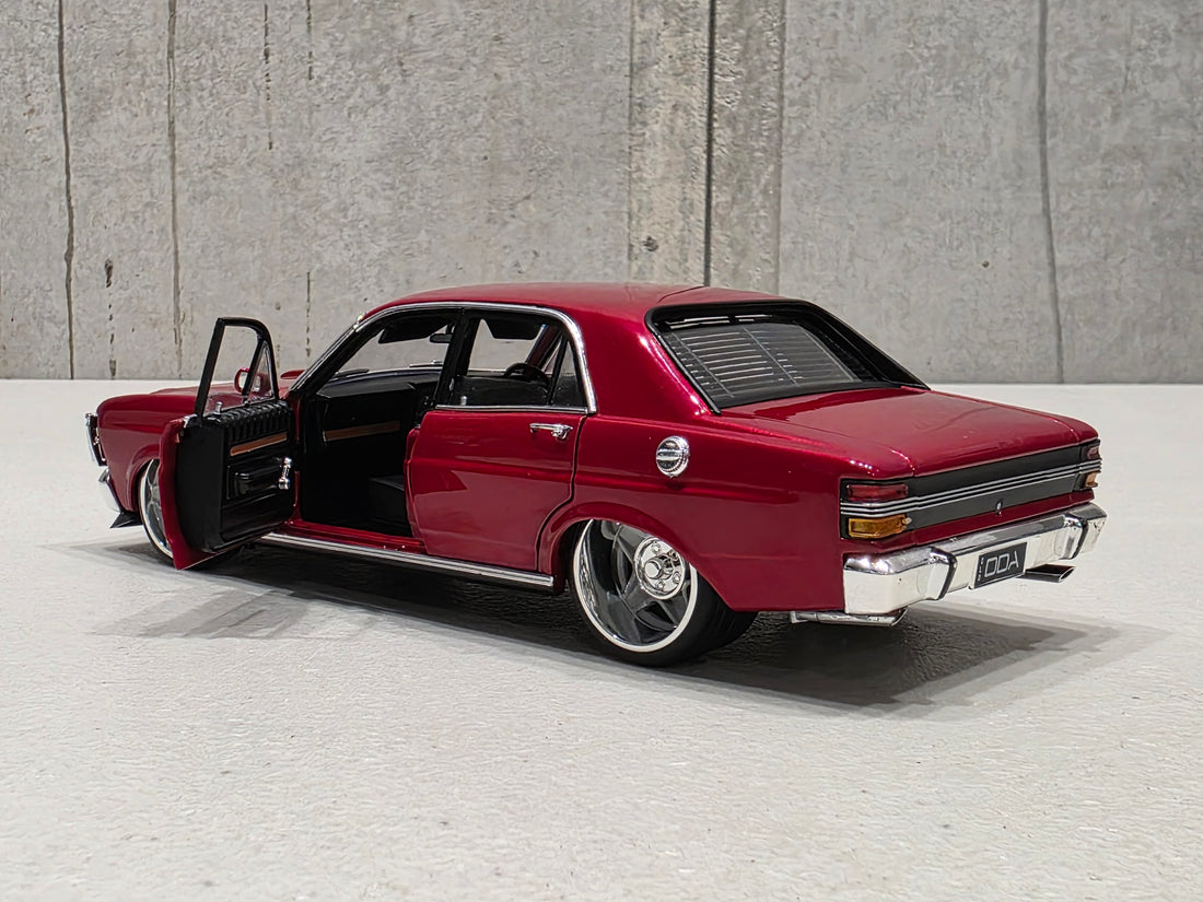 XY Ford Falcon - Candy Red - 1:24 Scale Diecast Model - DDA