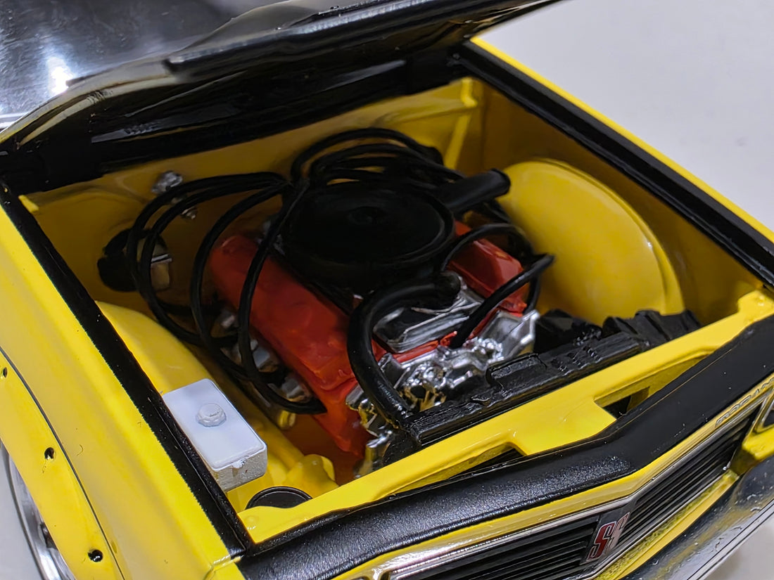 A9X TORANA 308 FACTORY CAR - YELLOW - 1:24 SCALE DIECAST MODEL - DDA
