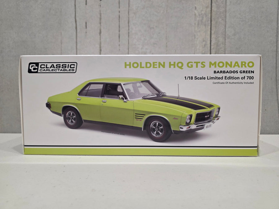 HOLDEN HQ MONARO GTS SEDAN - BARBADOS GREEN - 1:18 DIECAST MODEL