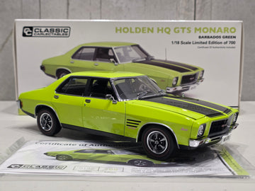 HOLDEN HQ MONARO GTS SEDAN - BARBADOS GREEN - 1:18 DIECAST MODEL