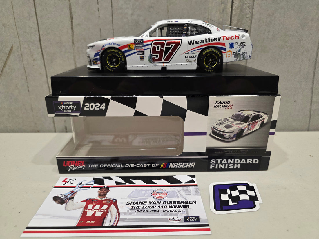 SHANE VAN GISBERGEN 2024 WEATHERTECH - CHICAGO STREET COURSE RACED WIN 1:24 ARC SCALE DIECAST MODELS