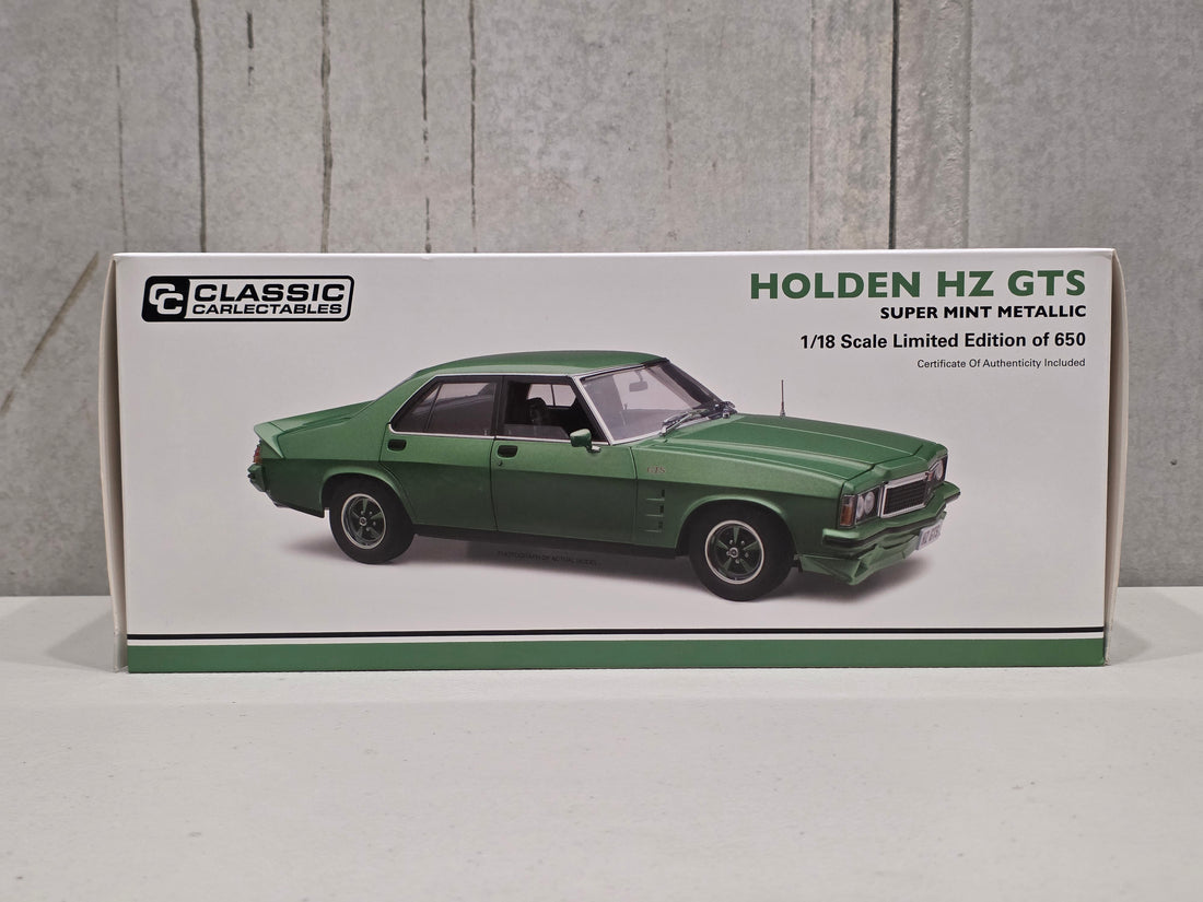 HOLDEN HZ GTS - SUPER MINT METALLIC - 1:18 SCALE DIECAST MODEL