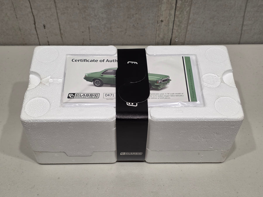 HOLDEN HZ GTS - SUPER MINT METALLIC - 1:18 SCALE DIECAST MODEL