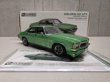HOLDEN HZ GTS - SUPER MINT METALLIC - 1:18 SCALE DIECAST MODEL