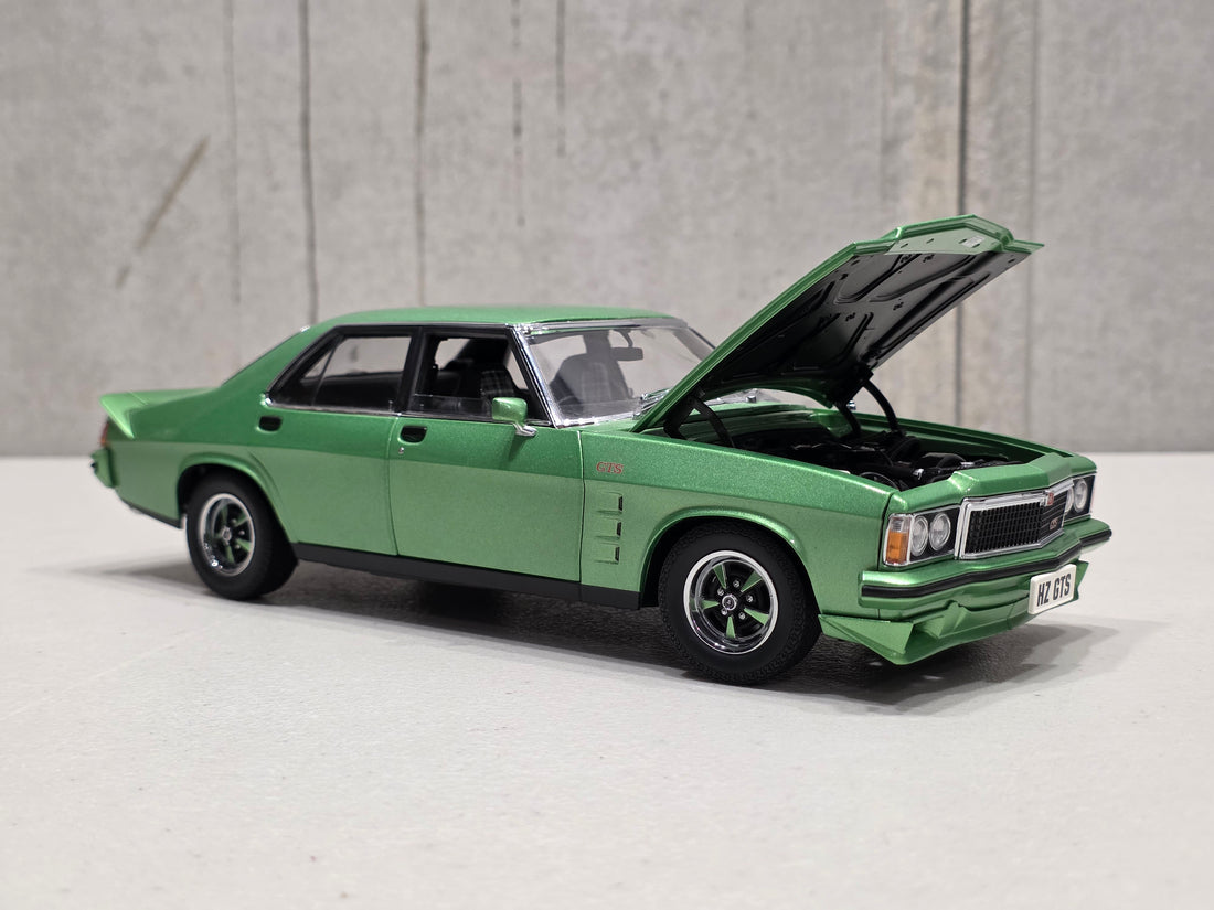 HOLDEN HZ GTS - SUPER MINT METALLIC - 1:18 SCALE DIECAST MODEL