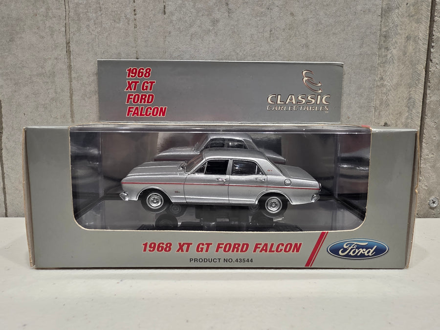 1968 FORD XT GT FALCON - GT SILVER - 1:43 SCALE DIECAST MODEL - CLASSIC CARLECTABLES