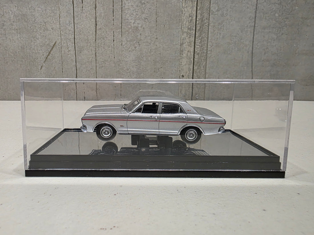 1968 FORD XT GT FALCON - GT SILVER - 1:43 SCALE DIECAST MODEL - CLASSIC CARLECTABLES