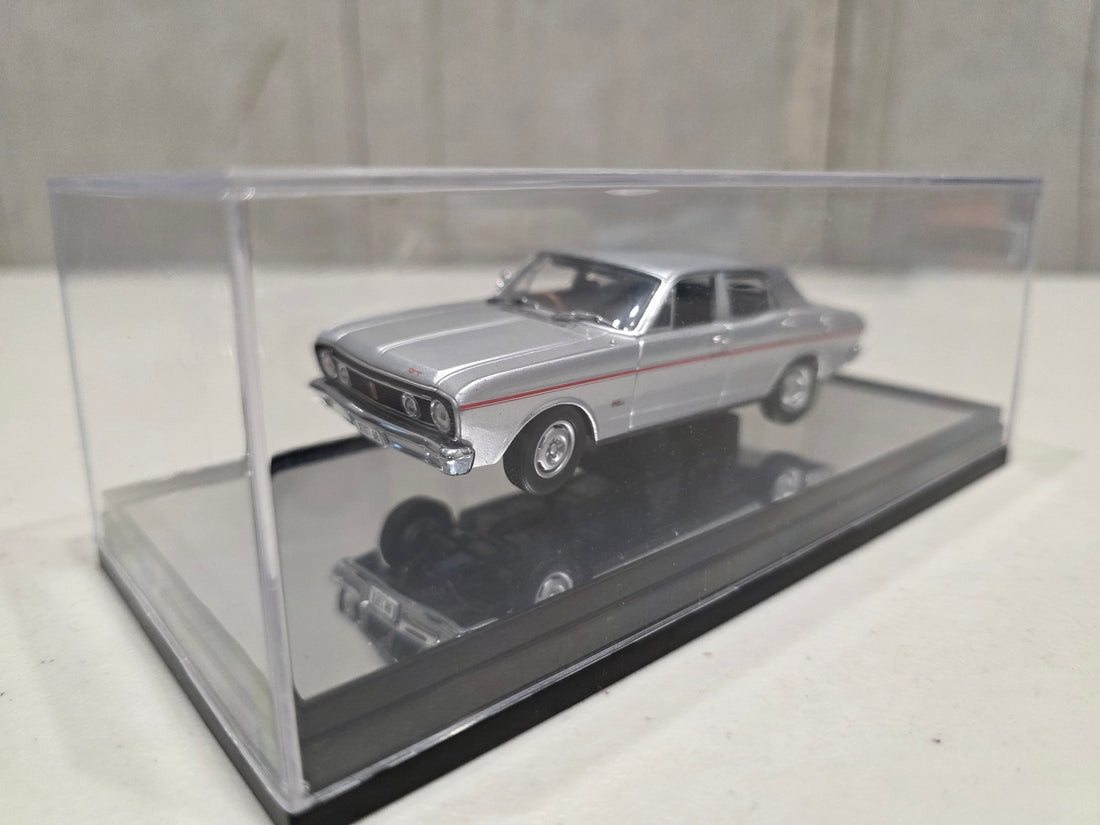 1968 FORD XT GT FALCON - GT SILVER - 1:43 SCALE DIECAST MODEL - CLASSIC CARLECTABLES